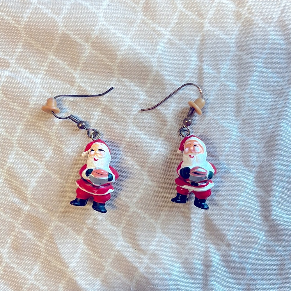 Santa earrings
